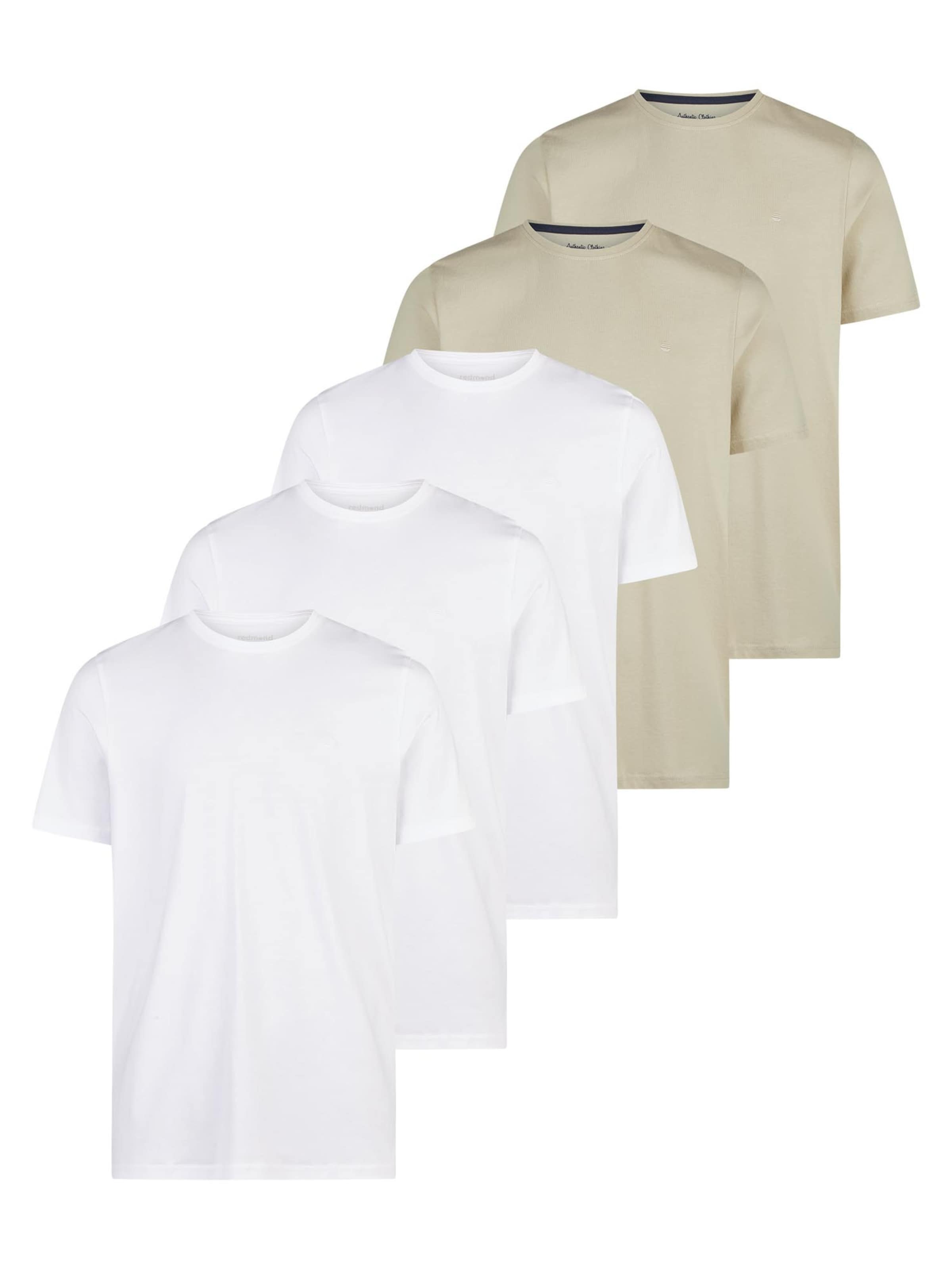 redmond Shirt 'Basic'‌‌‌‌‌‌ in Beige: Vorderseite