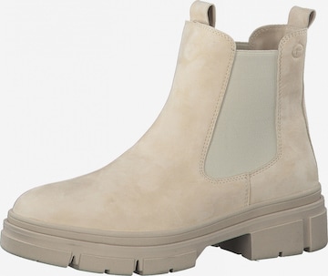 TAMARIS Chelsea Boots in Beige: predná strana