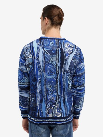 Pull-over 'De Pero' Carlo Colucci en bleu