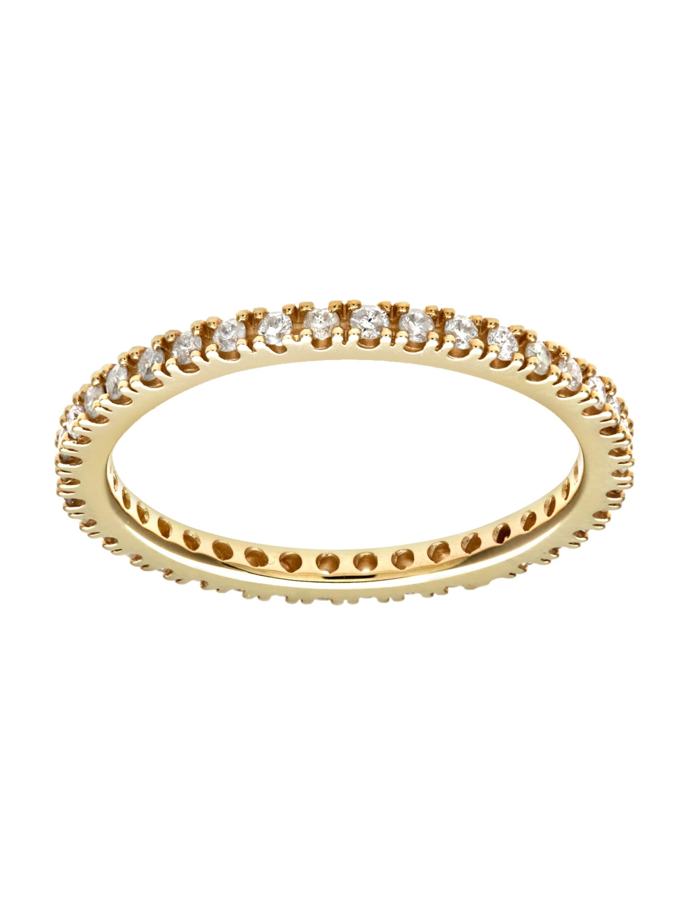 DIAMANT LETERNEL Ring 'Eternity-Ring aus 375 Gelbgold mit Diamant' in Gold: front