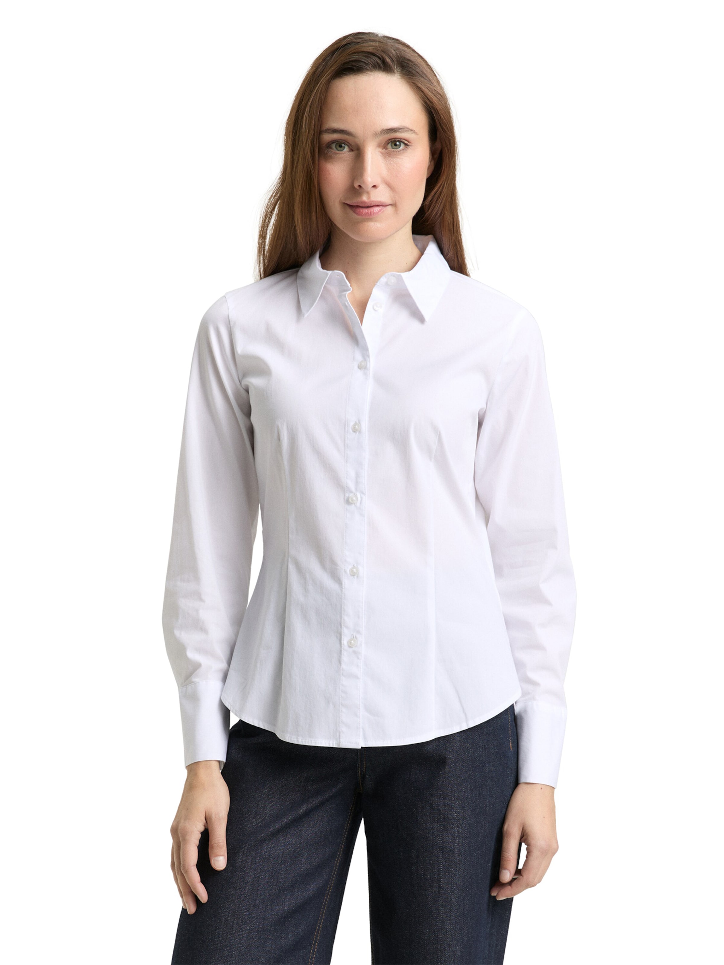 TOM TAILOR Μπλούζα σε λευκό: μπροστά