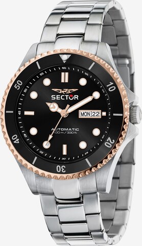 SECTOR Analog Watch in Black: front