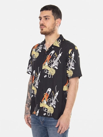 HUF Comfort Fit Hemd 'Skidrokyo'‌‌‌‌‌‌‌‌‌ in Schwarz