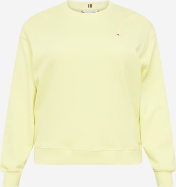 Tommy Hilfiger Curve Sweatshirt in Yellow: front