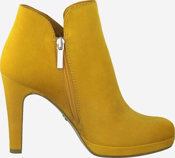 TAMARIS Ankle Boots in Yellow