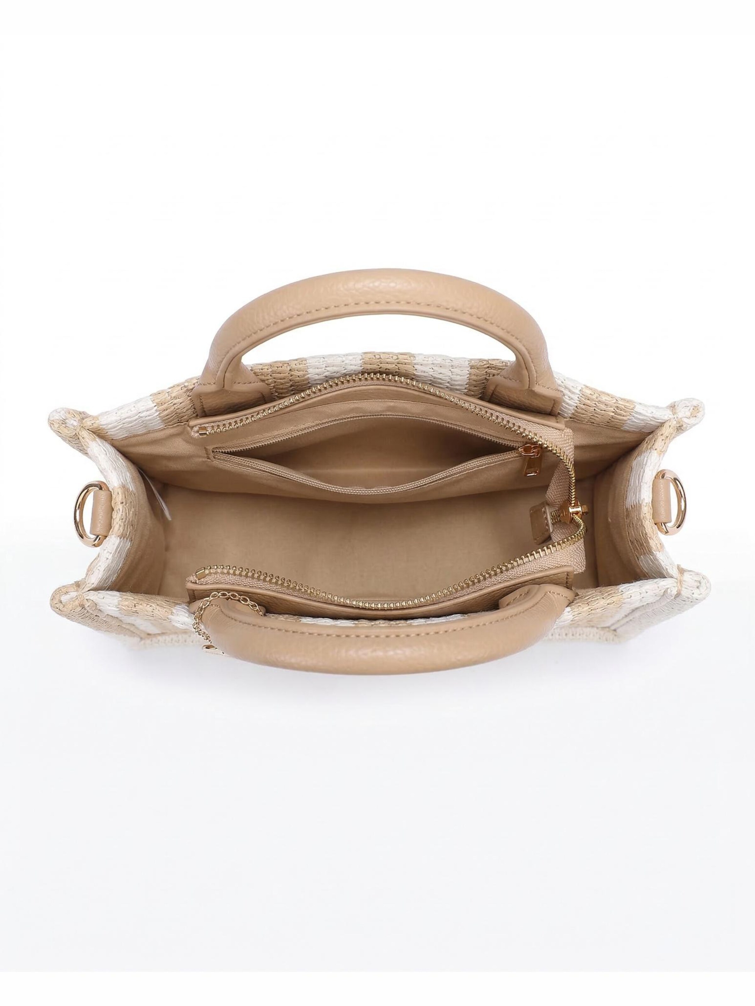 Borsa a tracolla 'Borsa a Tracolla Eliara Donna - Tessuto Intrecciato Rafia e' di Kassandra in beige