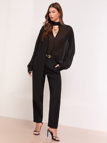 Lipsy Zúžený Kalhoty – černá