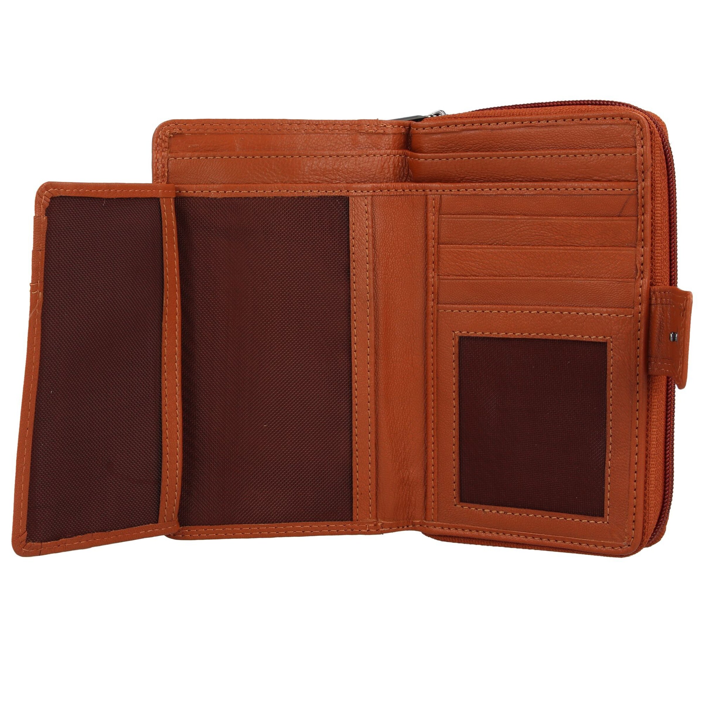 mano Portemonnaie 'Donna Giulia' in Orange