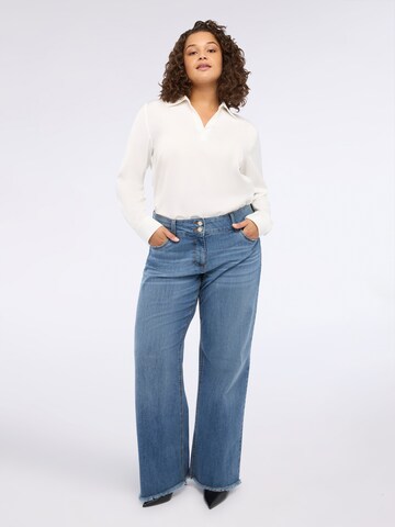 Chemisier Fiorella Rubino en blanc