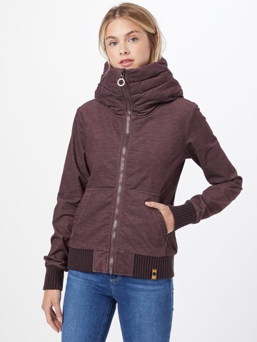 Fli Papigu Sweat jacket in Red: front