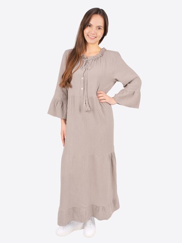 Seasons of April Kleid 'AMARA MUSSELIN ' in Braun