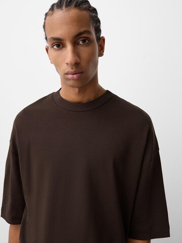 Bershka Majica | rjava barva