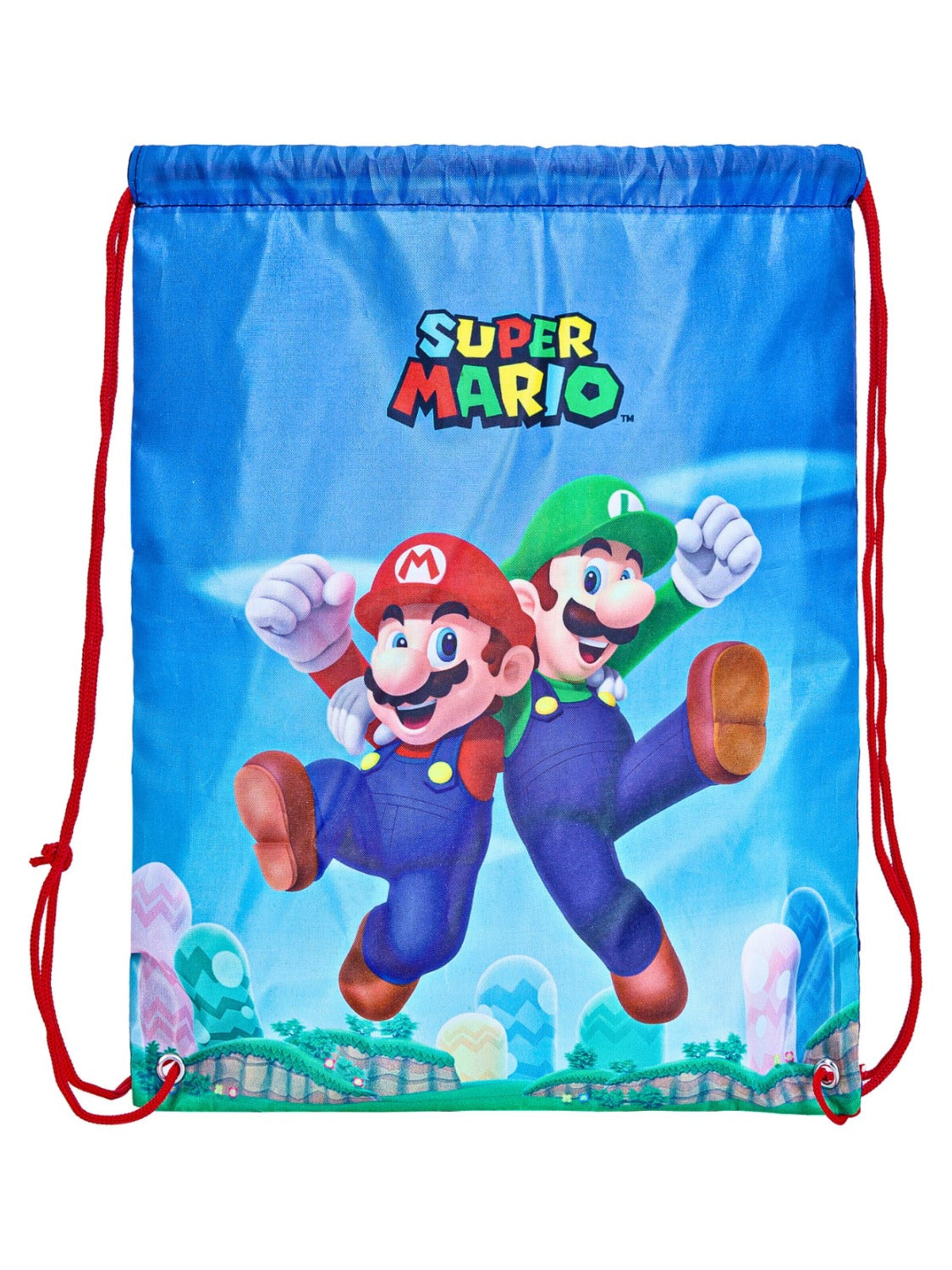 Super Mario Gym Bag 'Super Mario Gymtas Kinderen' in Blue: front