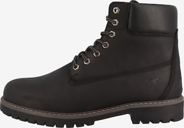 Boots stringati 'Thalke' di MUSTANG in nero: frontale
