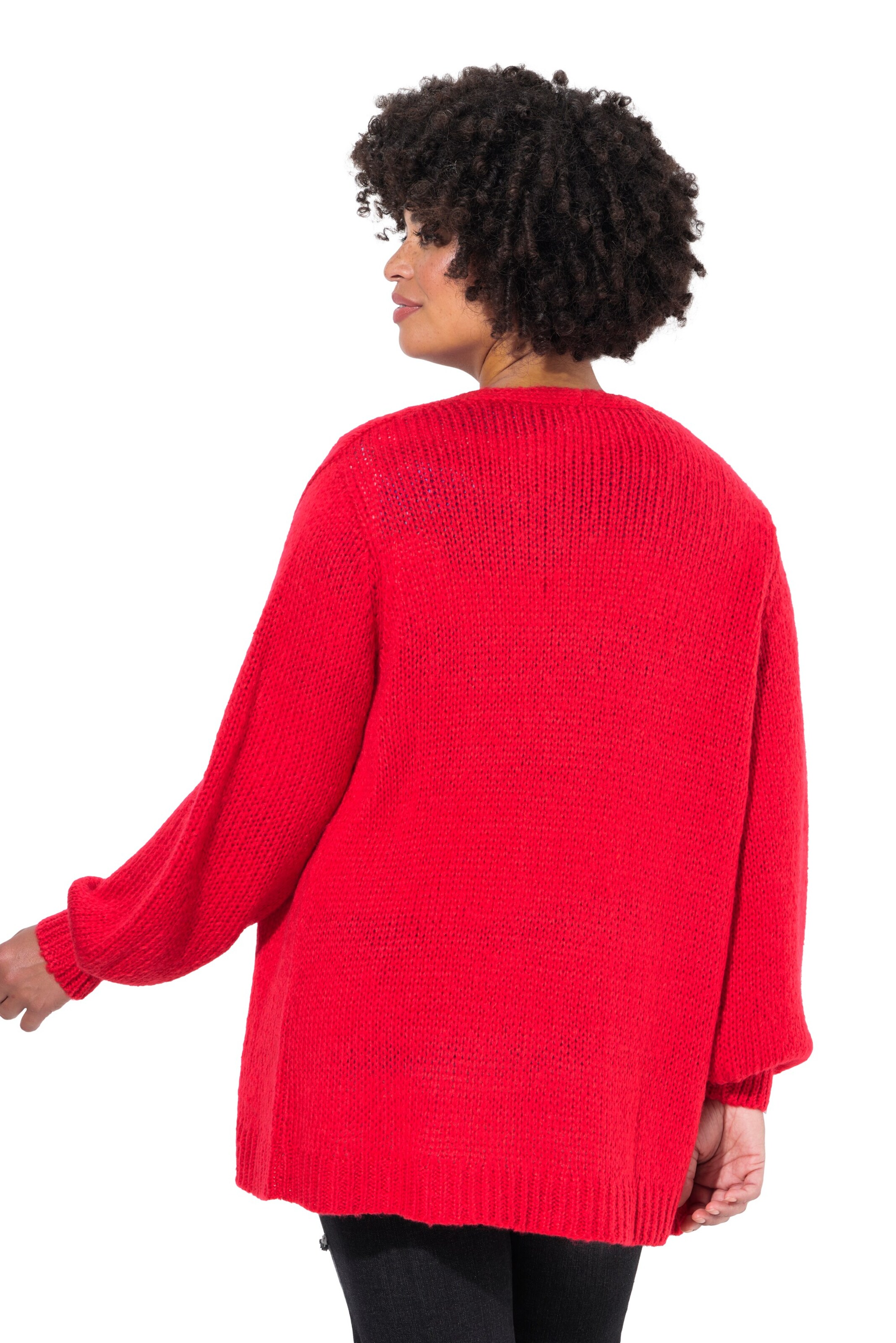 Angel of Style Knit cardigan in Red