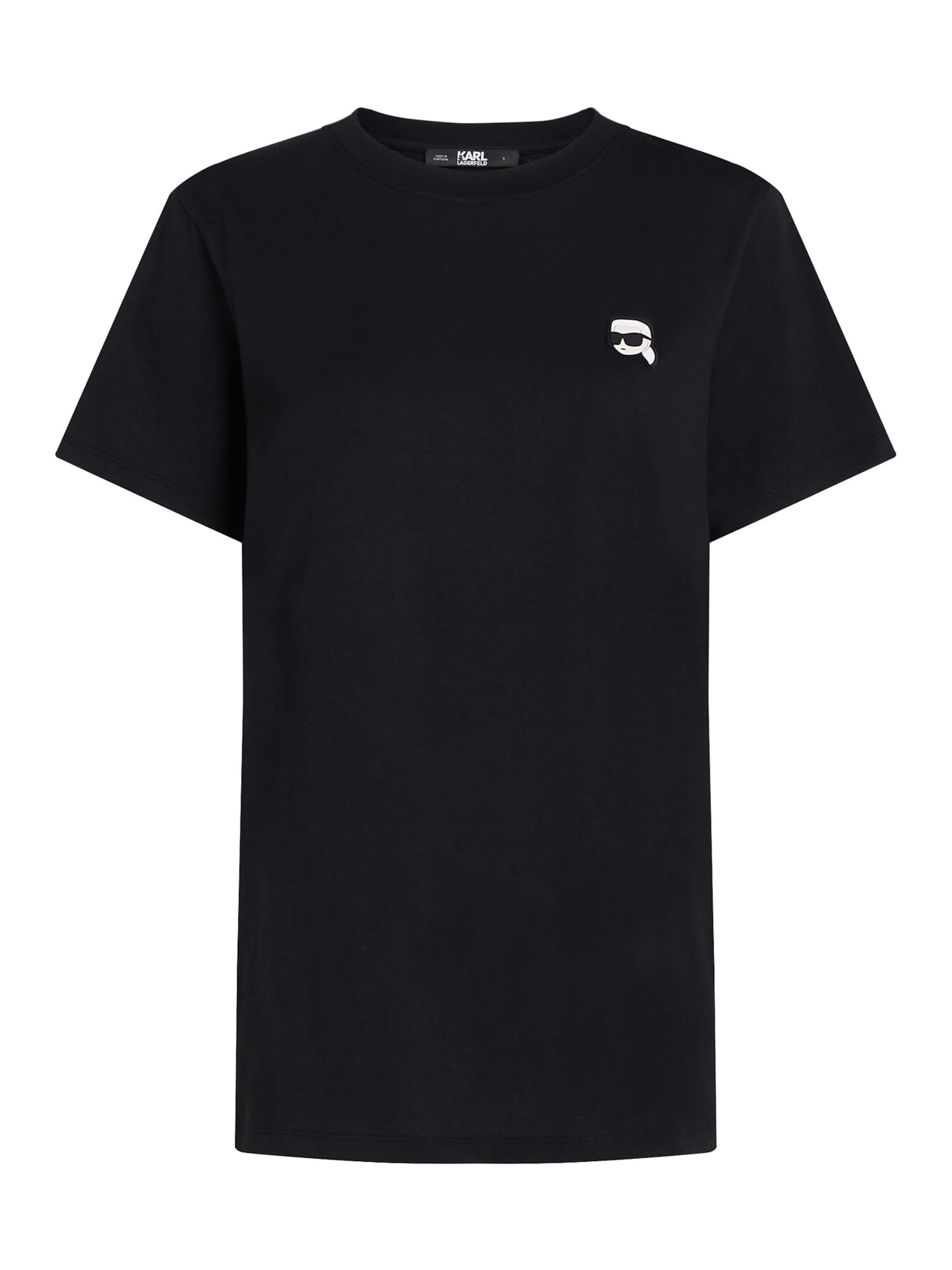 Marškinėliai 'IKON' iš Karl Lagerfeld, spalva – juoda / balta, Prekių apžvalga