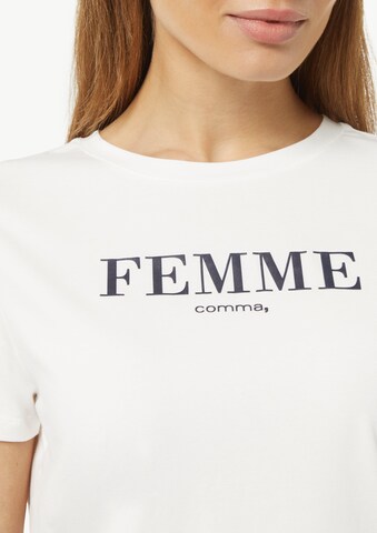 T-shirt COMMA en blanc