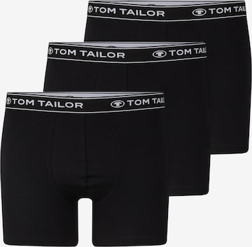 TOM TAILOR Boxer shorts in Black: front