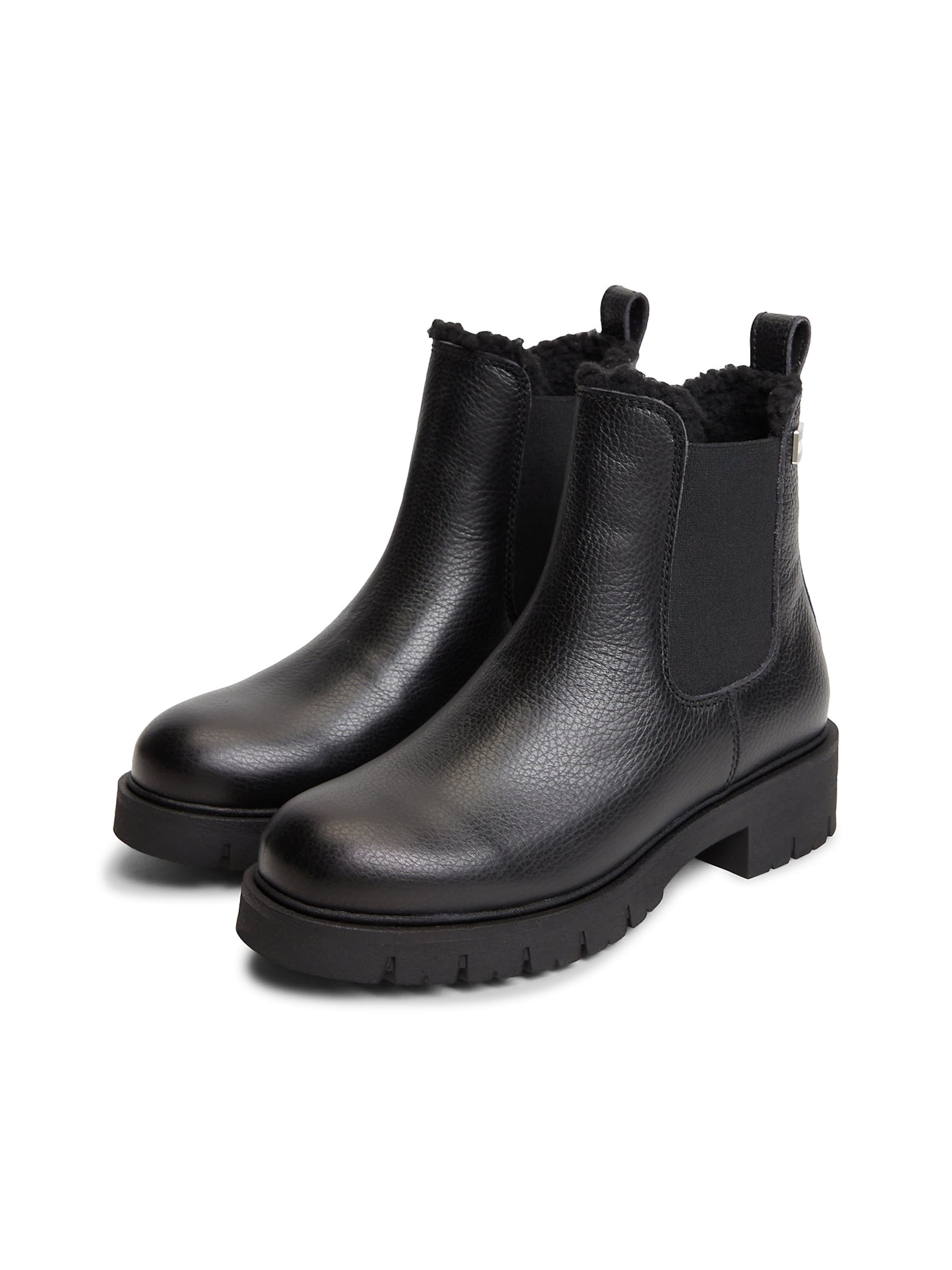 Tommy Jeans Chelsea Boots in Schwarz