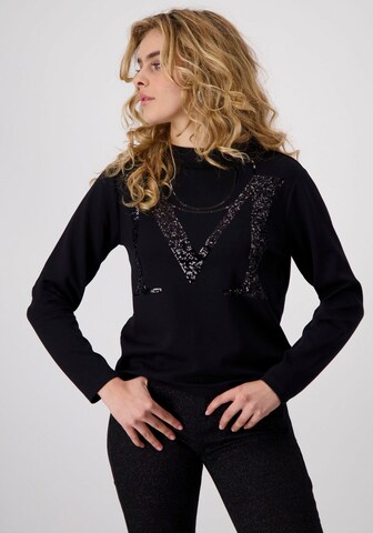 monari Sweatshirt in Schwarz: Vorderseite