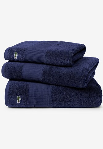LACOSTE Shower Towel 'LE CROCO' in Blue