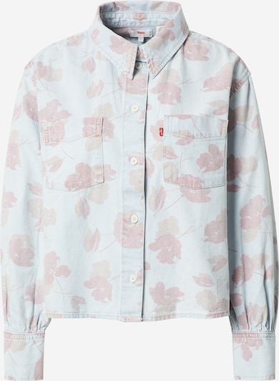 LEVI'S Bluse 'ZOEY' in hellblau / dunkelrot, Produktansicht