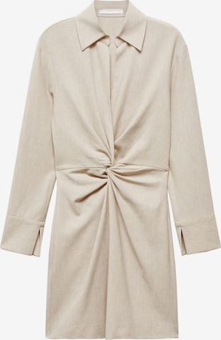 Robe-chemise 'JULINDA' MANGO en beige : devant