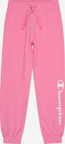 Effilé Pantalon Champion Authentic Athletic Apparel en rose : devant