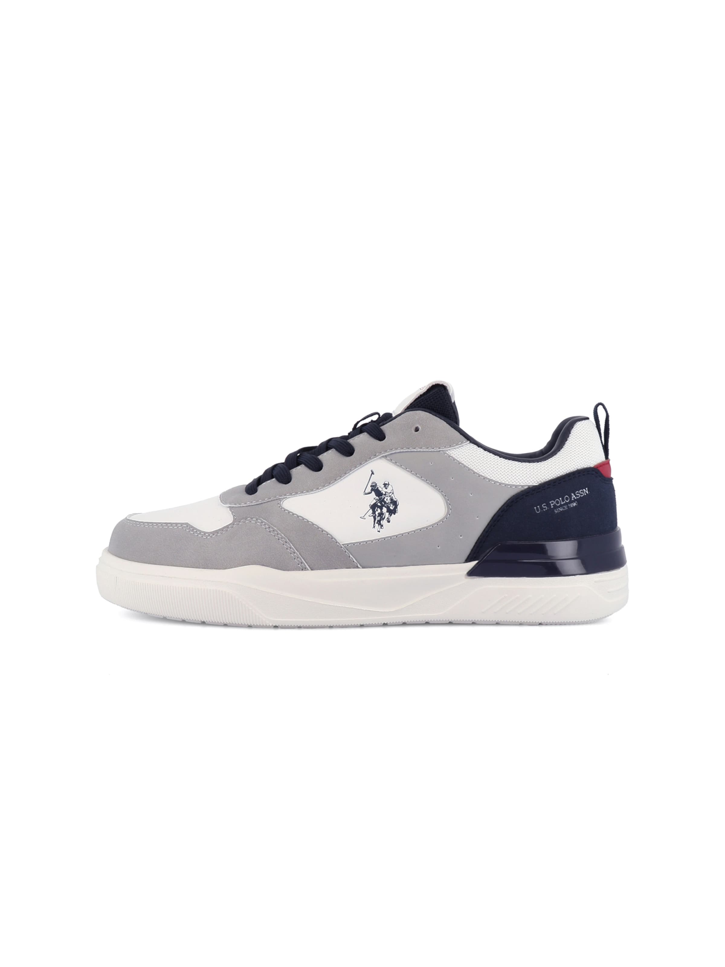 Baskets basses 'Greg' US POLO ASSN. en blanc : devant