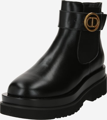 Boots chelsea di Twinset in nero: frontale