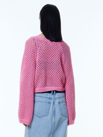 EDITED Knit cardigan 'Vivienne' in Pink