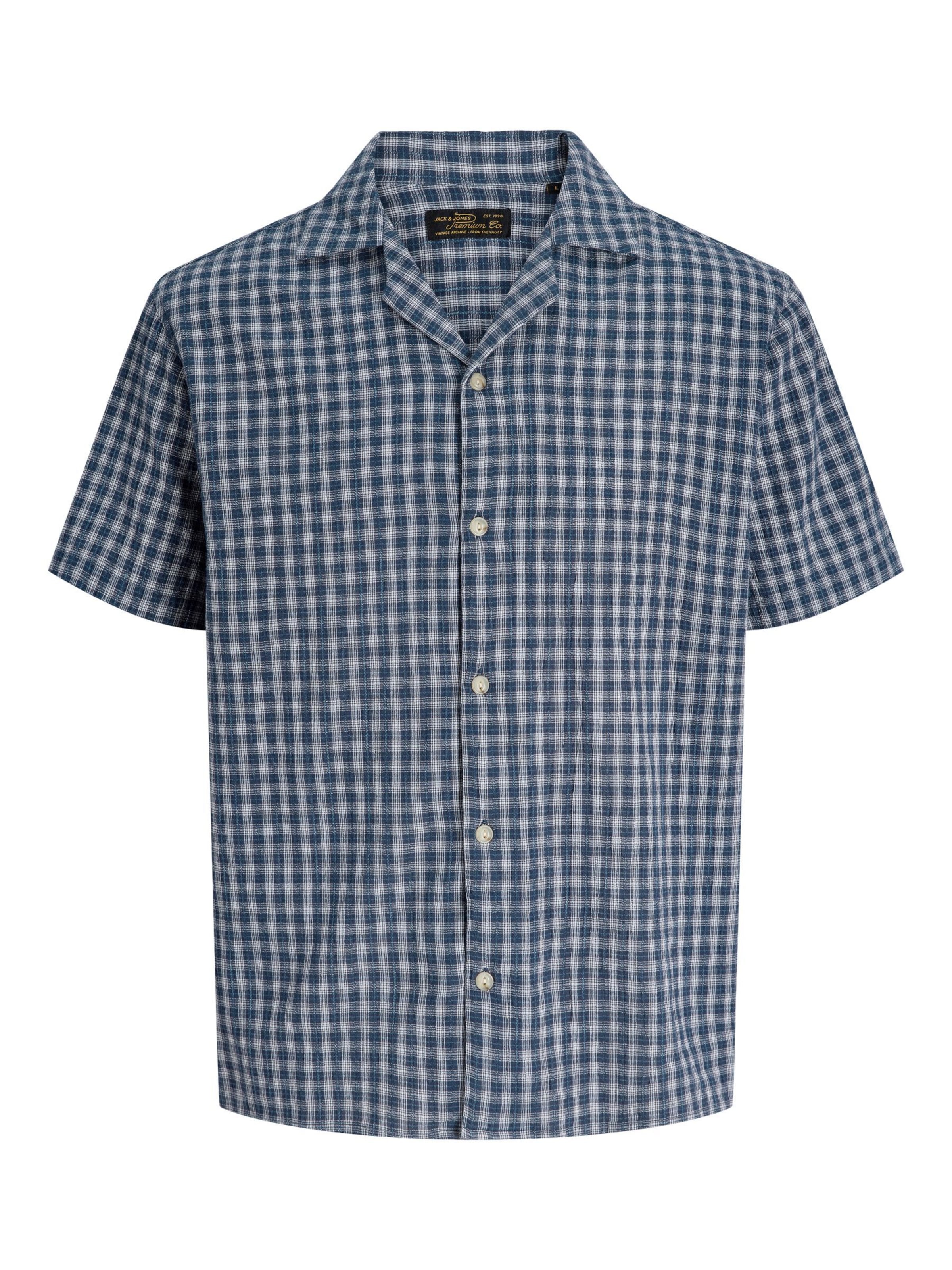 JACK & JONES Regular Fit Hemd in Blau: Vorderseite