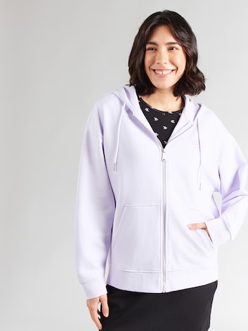 Calvin Klein Jeans - Casaco em moletão em roxo: frente