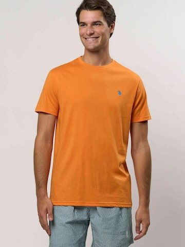 U.S. POLO ASSN. Regular Fit Paita ' Arjun ' värissä oranssi: etupuoli