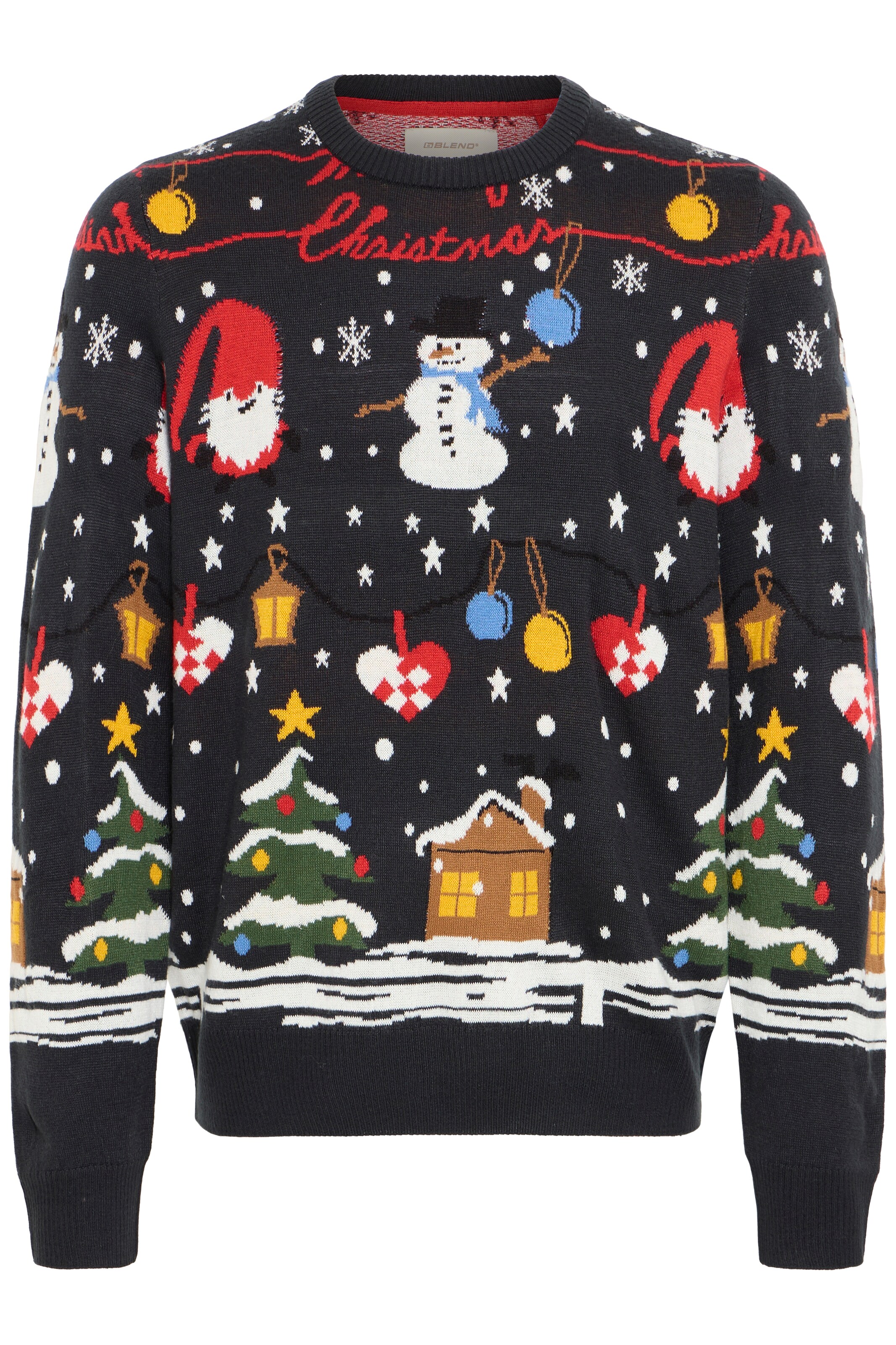 BLEND - Jersey 'BHMATEO CHRISTMAS' en azul: frente