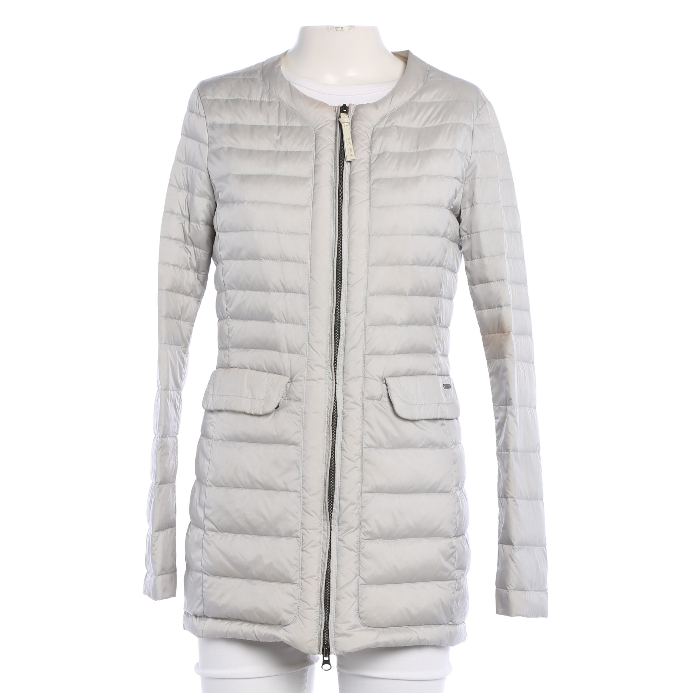 Woolrich Übergangsjacke in S in hellgrau, Produktansicht