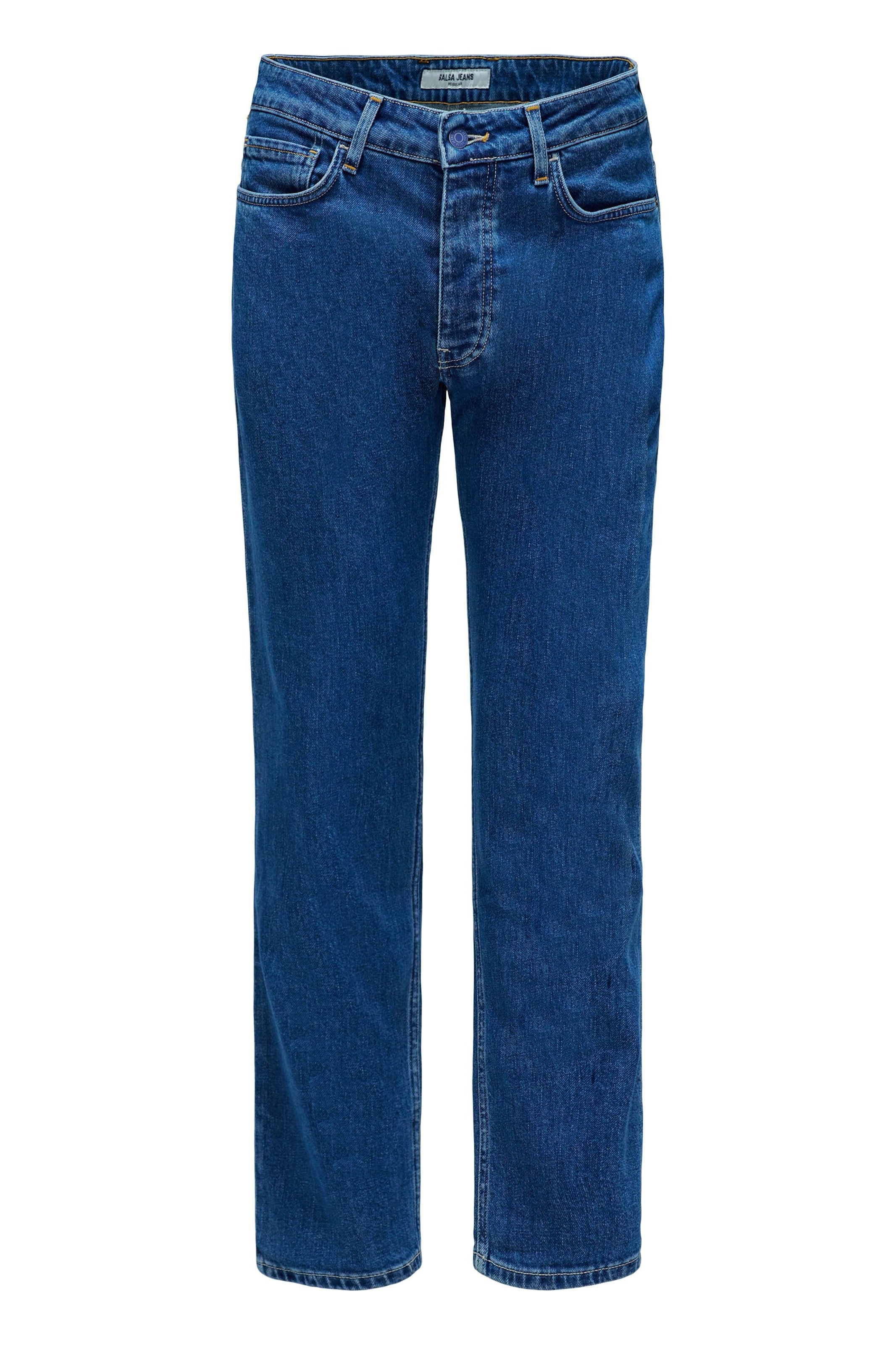 Salsa Jeans Regular Jeans in Blauw: voorkant