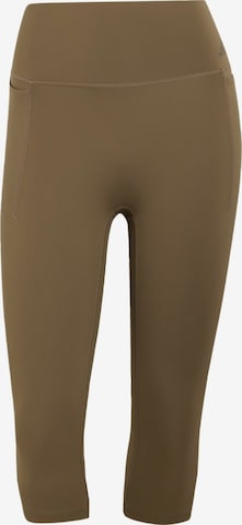 ADIDAS PERFORMANCE Skinny Spodnie sportowe 'Optime Workout' w kolorze zielony: przód