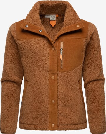 Ragwear Fleecejacke 'Appopis Block' in Braun