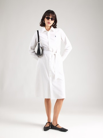 Abito camicia di Polo Ralph Lauren in bianco