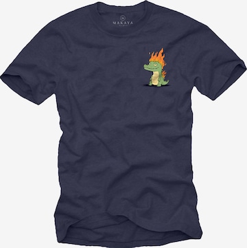 MAKAYA Shirt in Blau: Vorderseite