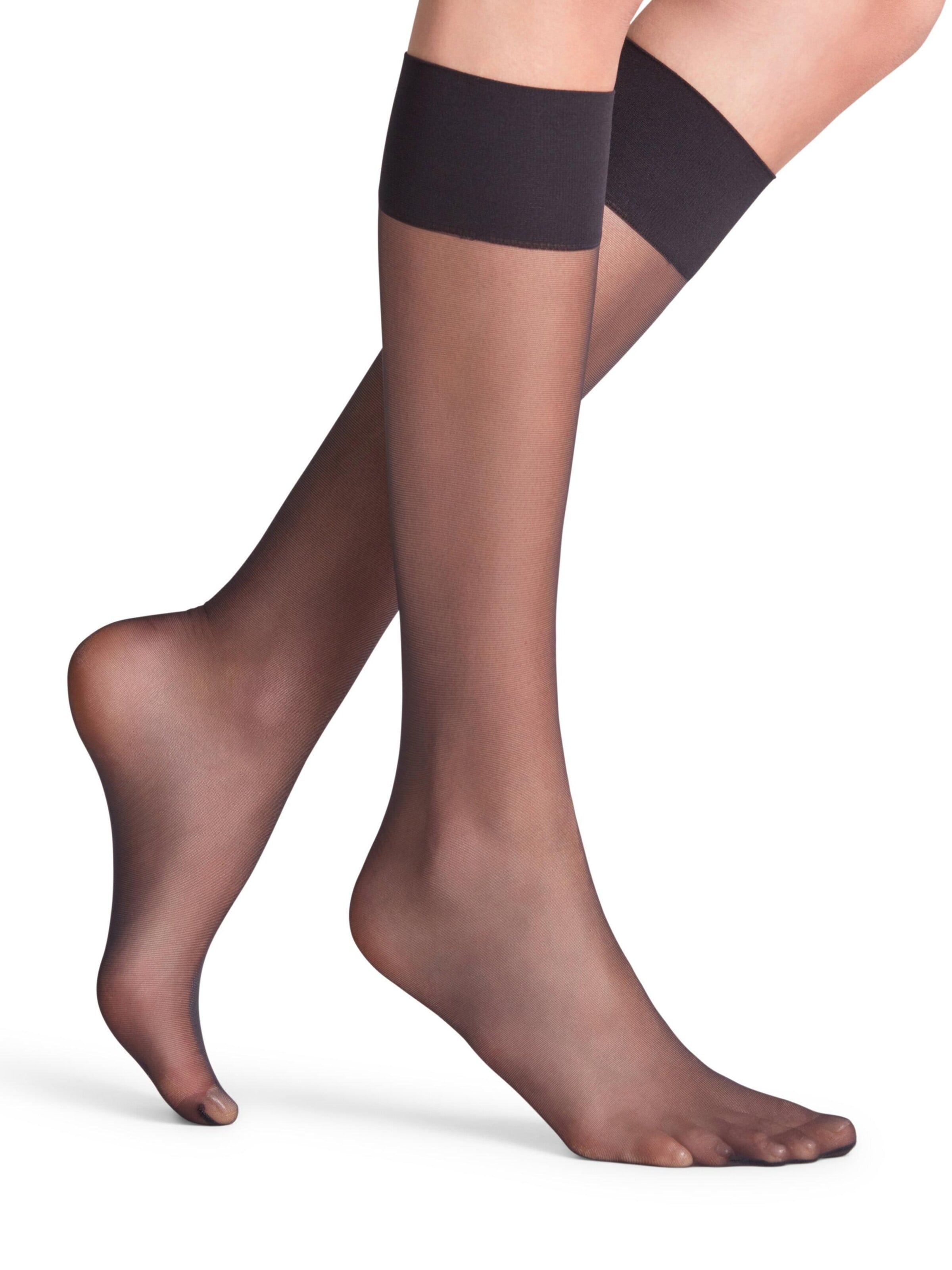 FALKE Overknee Strümpfe 'Pure Matt'‌‌‌‌‌‌ in Schwarz