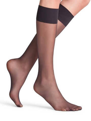FALKE Knee High Socks 'Pure Matt' in Black