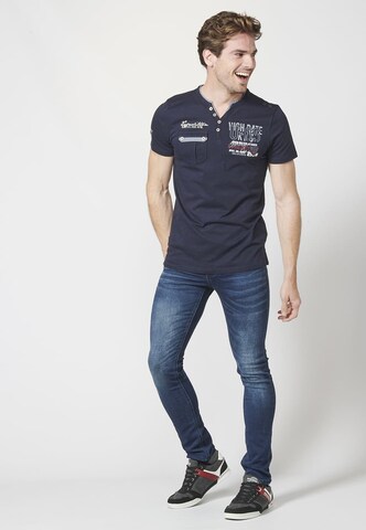 KOROSHI T-Shirt in Blau