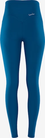 Winshape Skinny Fit Спортен панталон 'HWL117C' в синьо