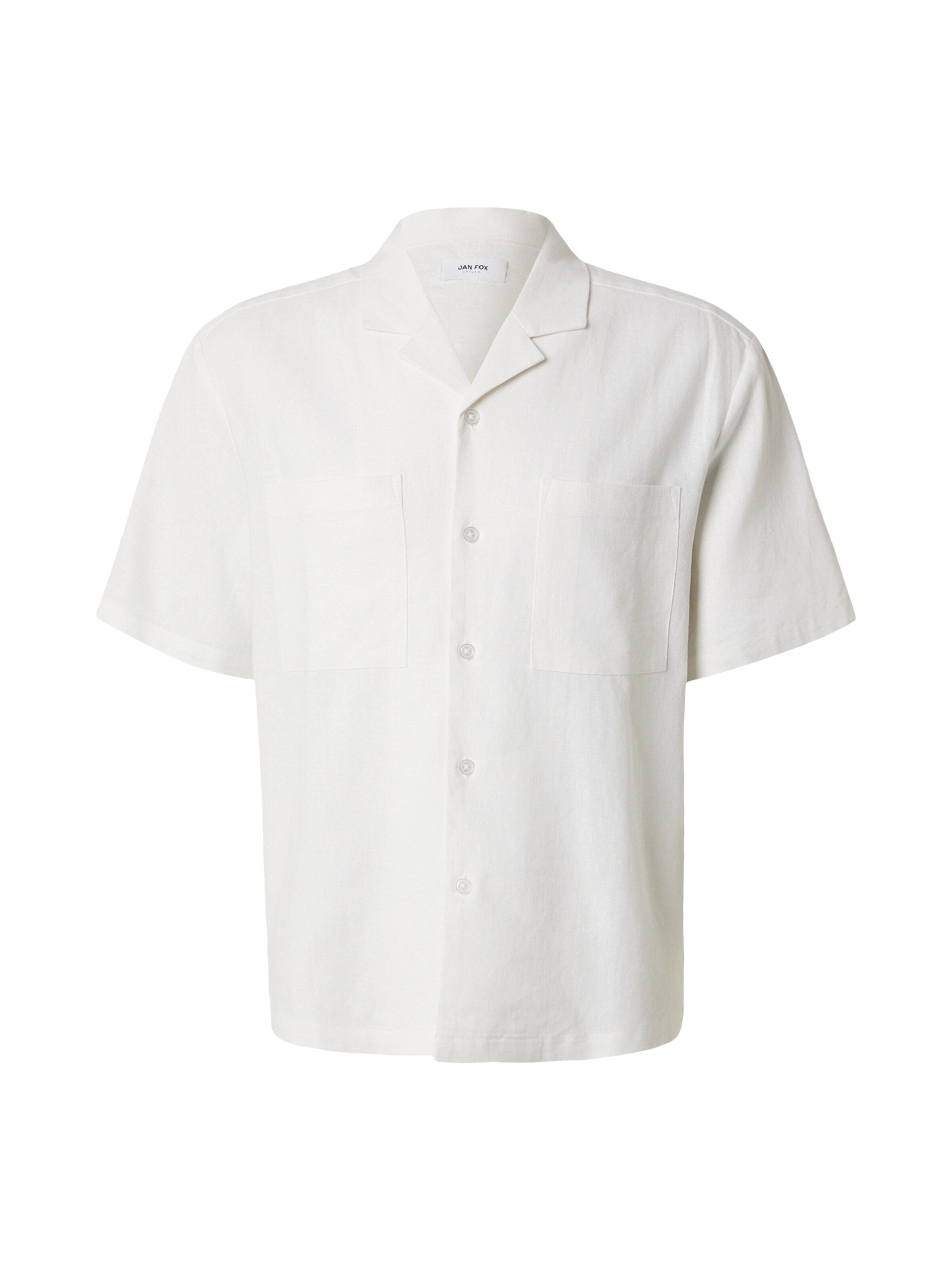 DAN FOX APPAREL Hemd 'Leonard' in Weiß: Vorderseite