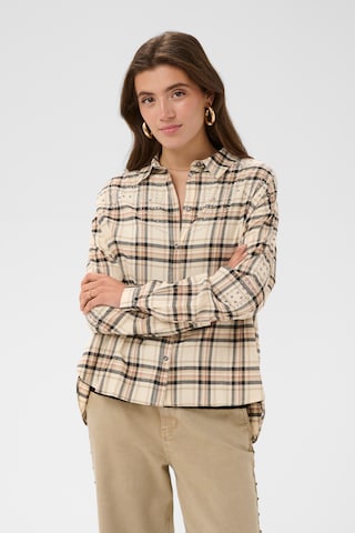Cream - Blusa 'Uma' en beige: frente