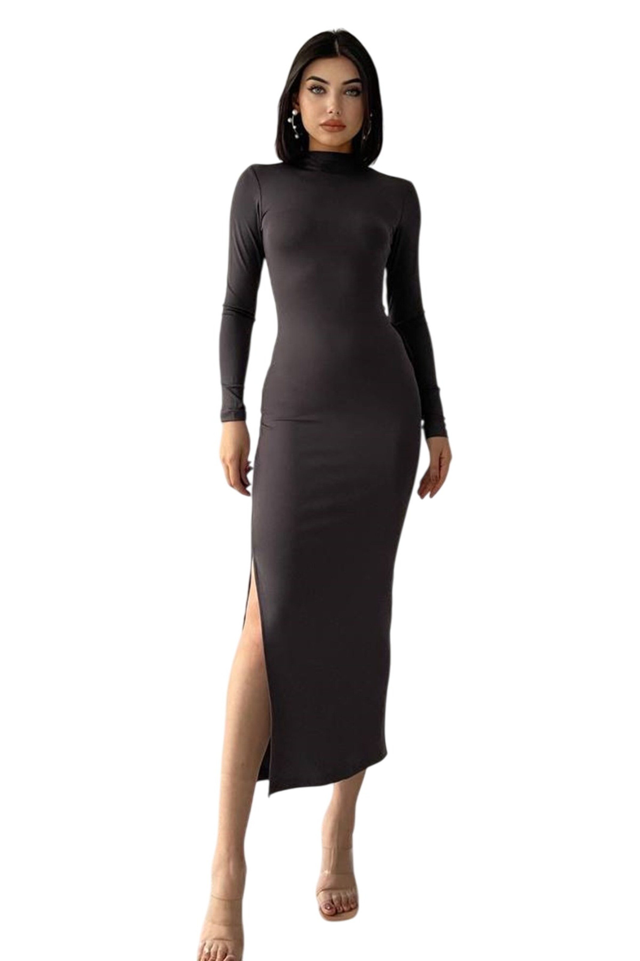 WOMAN VISION Avondjurk in Grijs: voorkant