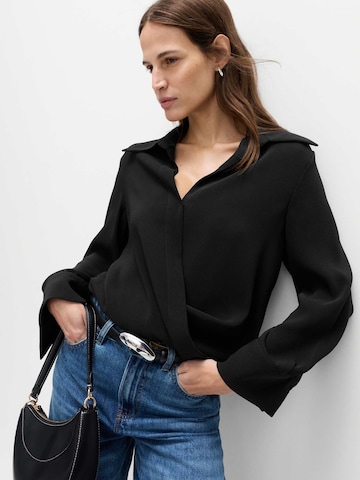 Chemisier Marks & Spencer en noir : devant