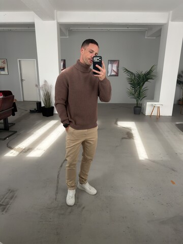 DAN FOX APPAREL Regular Chino Pants 'Adam' in Beige